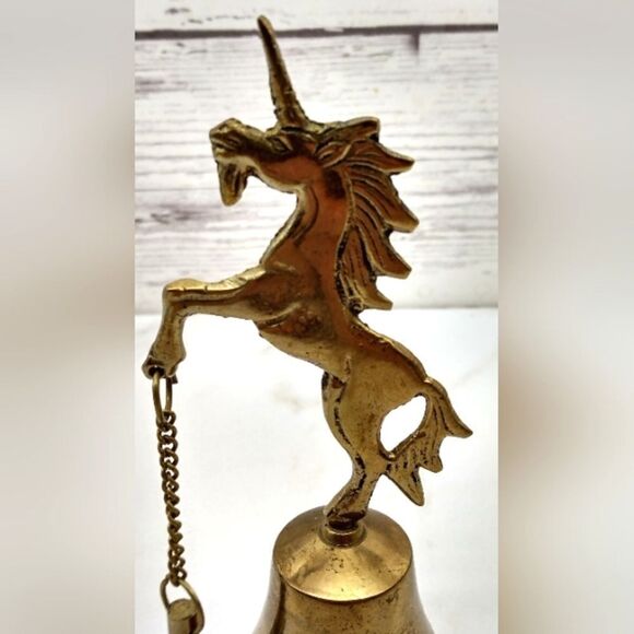 Unicorn Brass Bell Vintage - Picture 5 of 11